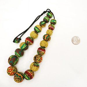 African tribal beaded necklace